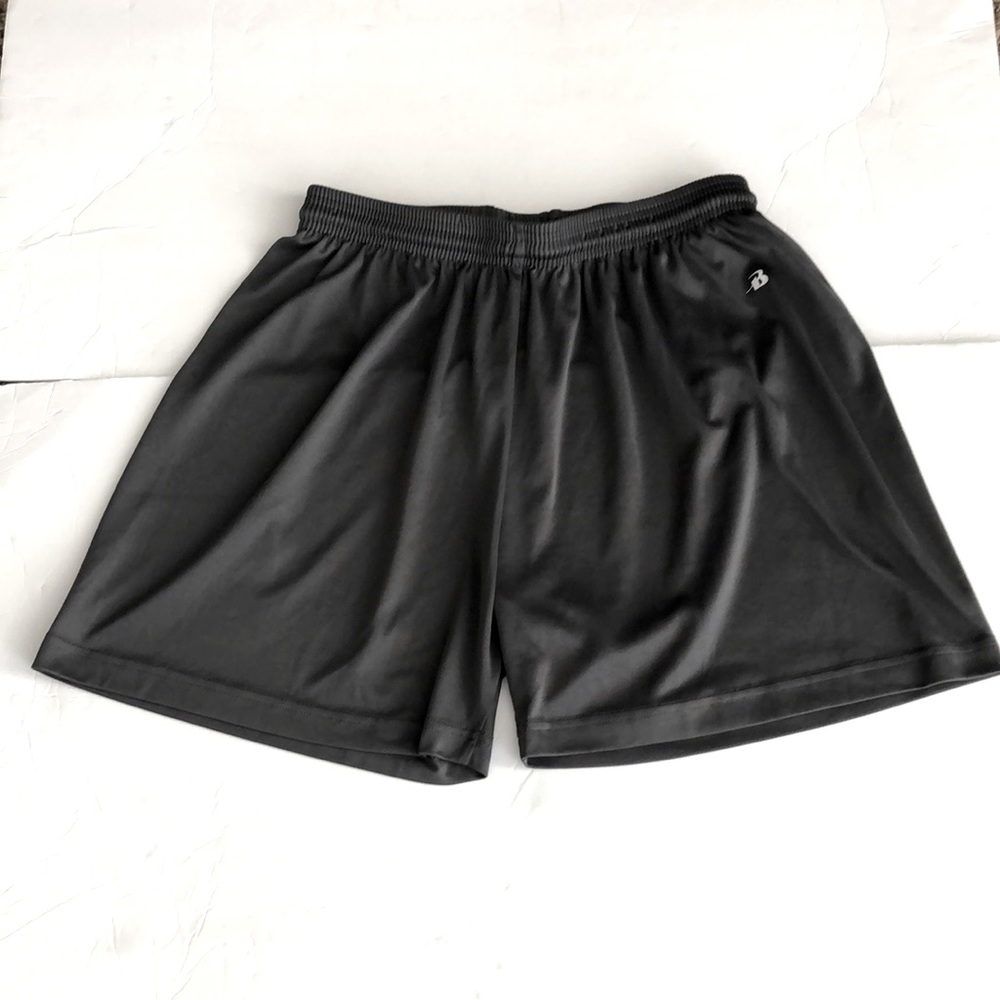 Badger Athletic Shorts SZ Large Gray